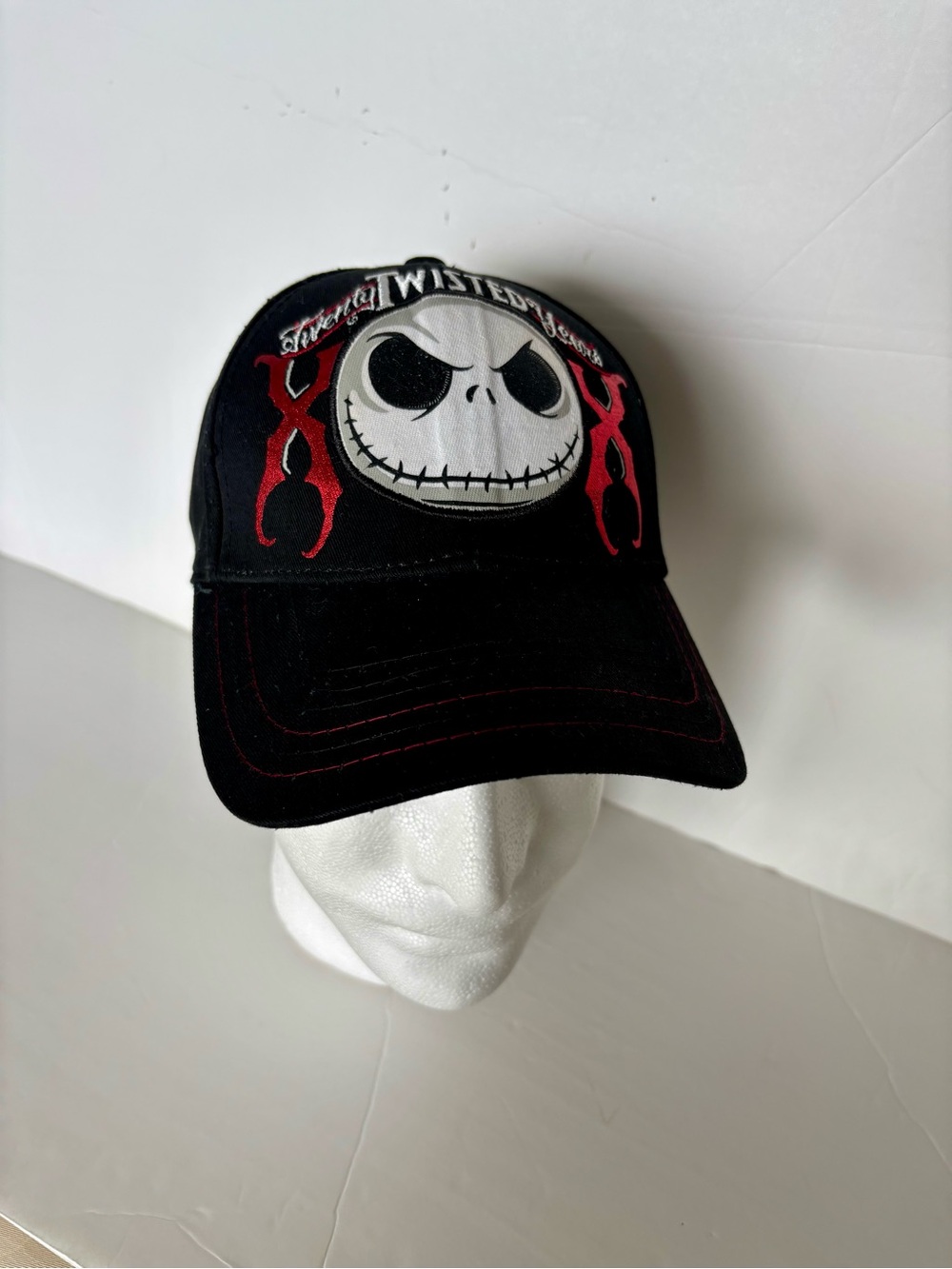 Disney Black and Red Jack Skellington Adult Hat